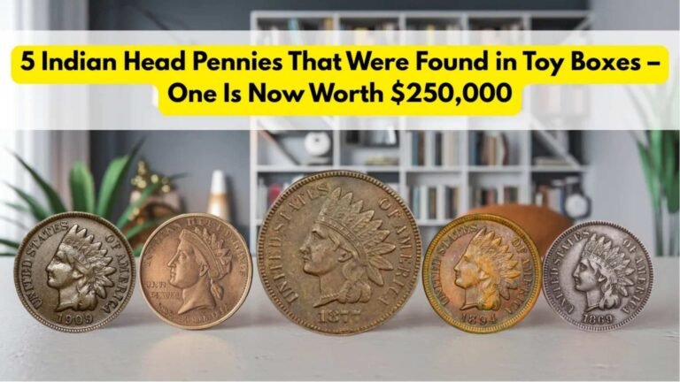 5 Indian Head Cents Found in Toy Boxes – One Is Now Worth $250,000